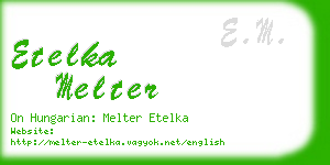 etelka melter business card